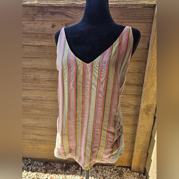 J Brand lightweight striped camisole / tank top size medium - Picture 5 of 14